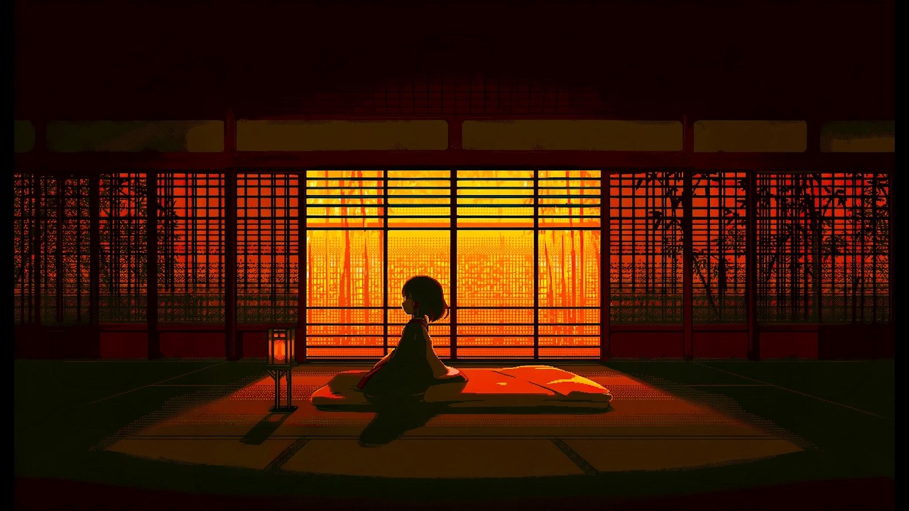 夕焼け | Shamisen Ambience Traditional Japanese Music