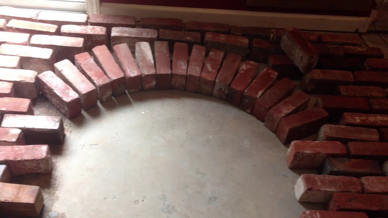 Building an Arched Brick Fireplace Facia