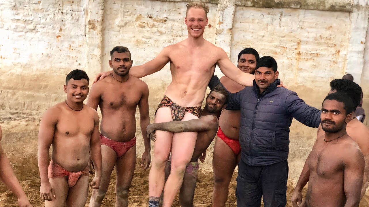 Foreigner Tries Kushti Wrestling & Langot | Kannauj Akhara
