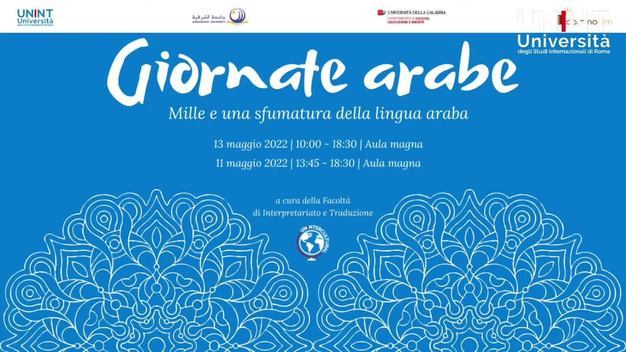 Giornate arabe. Mille e una sfumatura della lingua araba
