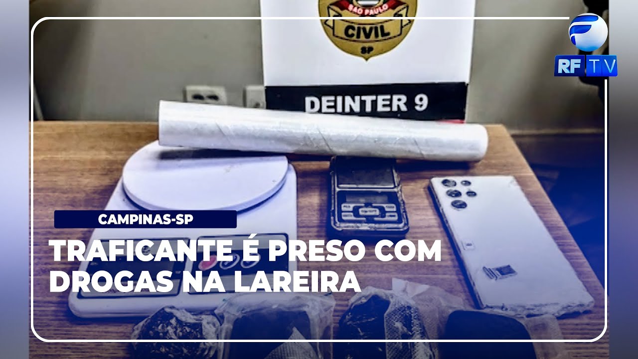 Alerta Total - Homem é preso com drogas escondidas na lareira em Campinas