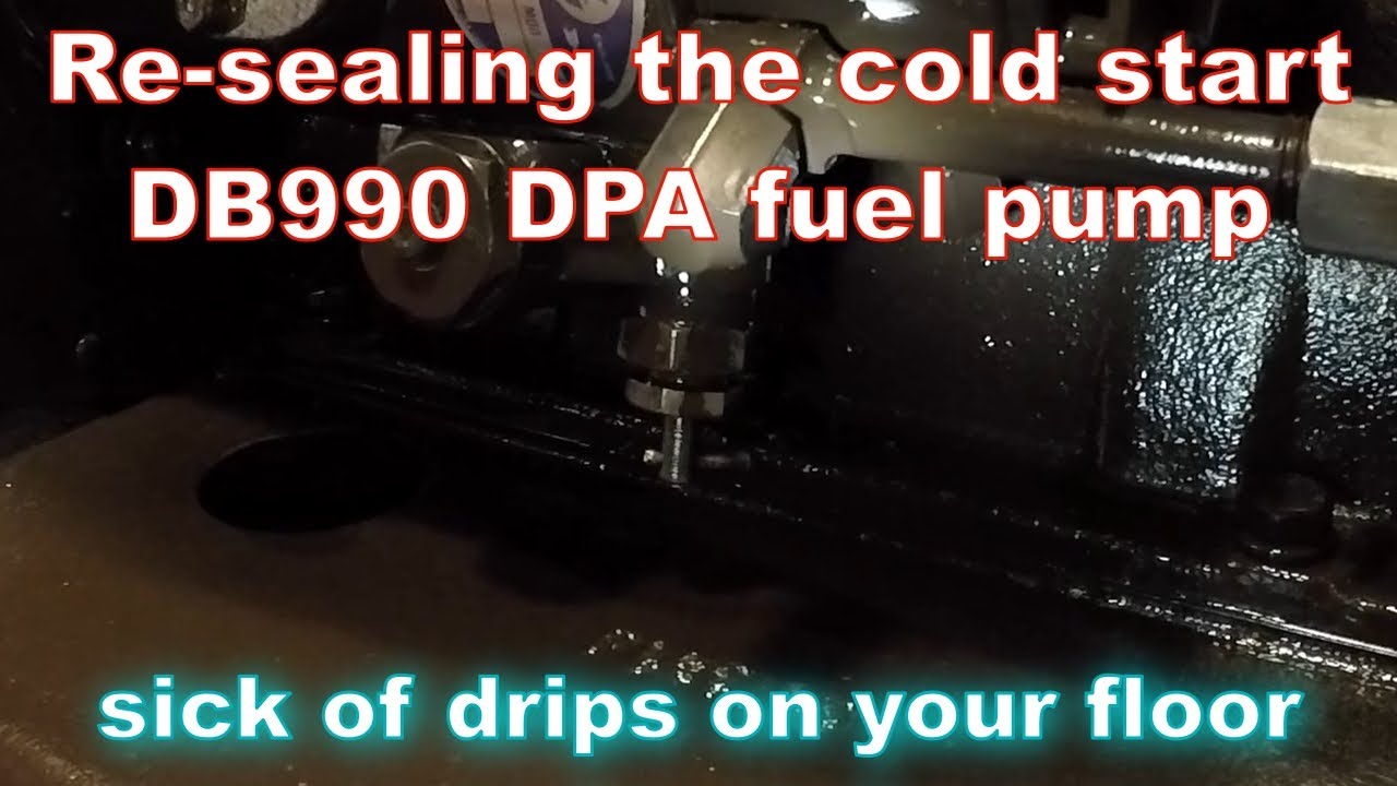 How to re-seal the cold start on a David Brown 990 #44
