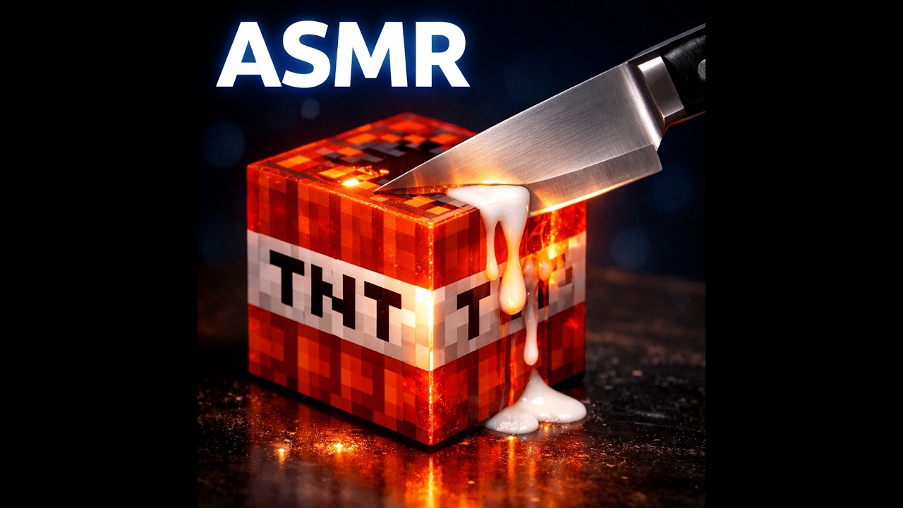 Oddly Satisfying Minecraft ASMR | Cutting Minecraft Cubes