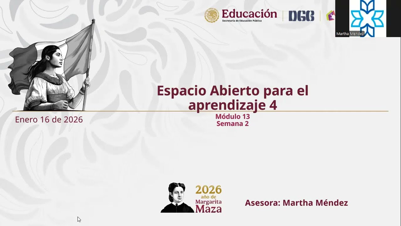 Espacio Abierto para el Aprendizaje 4-M13-G68-Enero 16