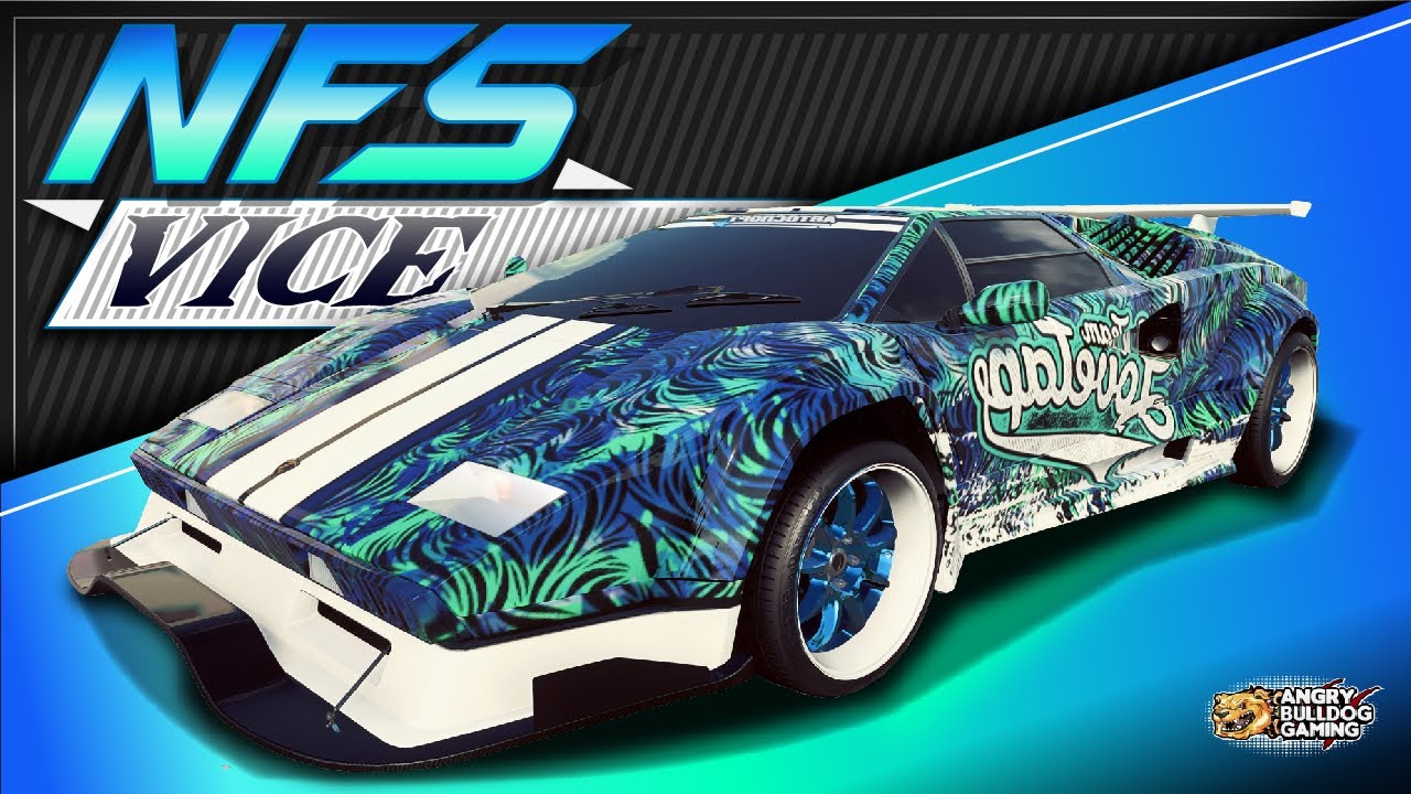 NFS-HEAT VICE WRAP TUTORIAL│ LIVERY CAR WRAPS│Countach '89 Lamborghini