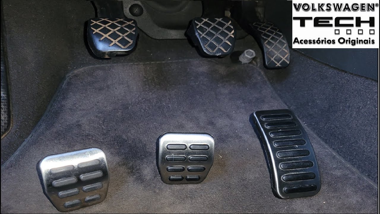 Capa de pedal (pedaleira) esportiva original VW para Polo Gol Fox Golf Saveiro Audi A3