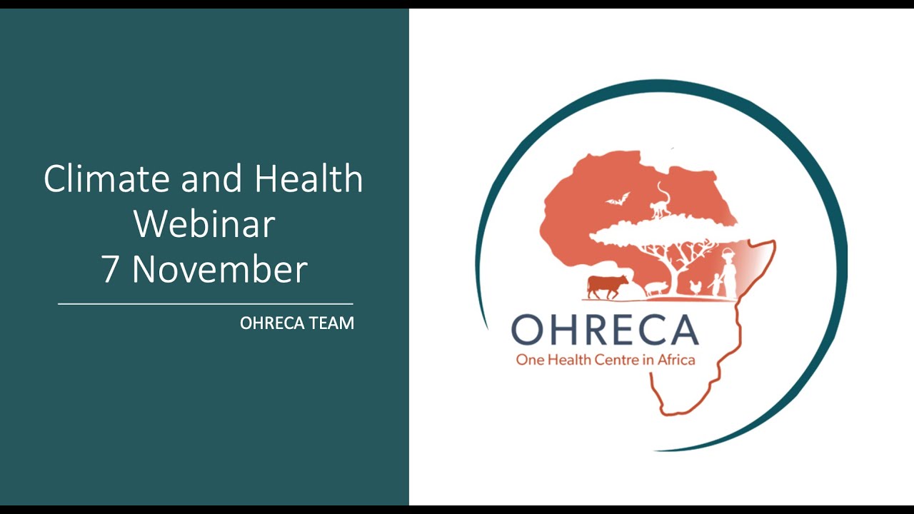OHRECA Climate and Health Webinar- November 7 2025