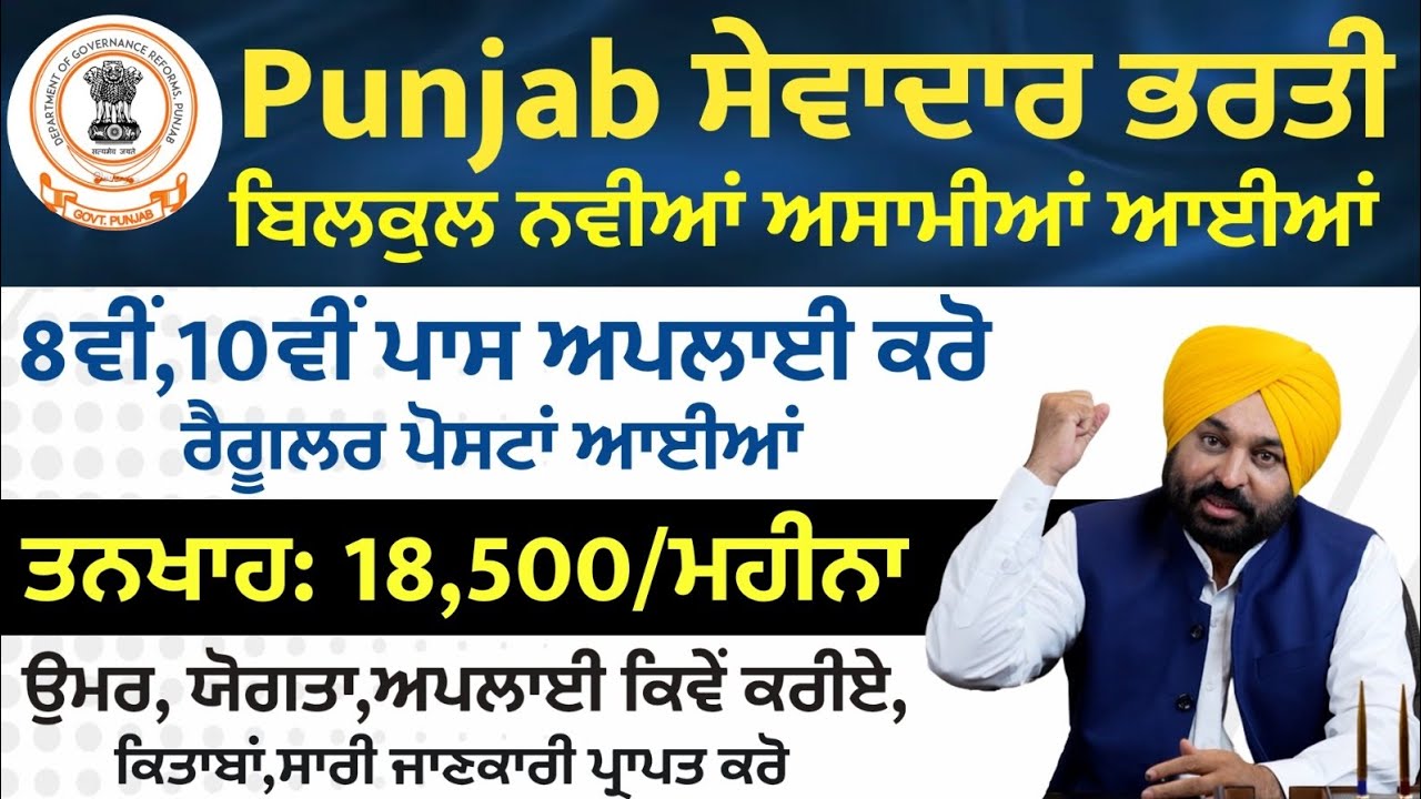 Punjab 18500 Recruitment 2025 | Punjab Govt Jobs Jan 2025 |Punjab Govt Jobs in Jan 2025|Meet Academy