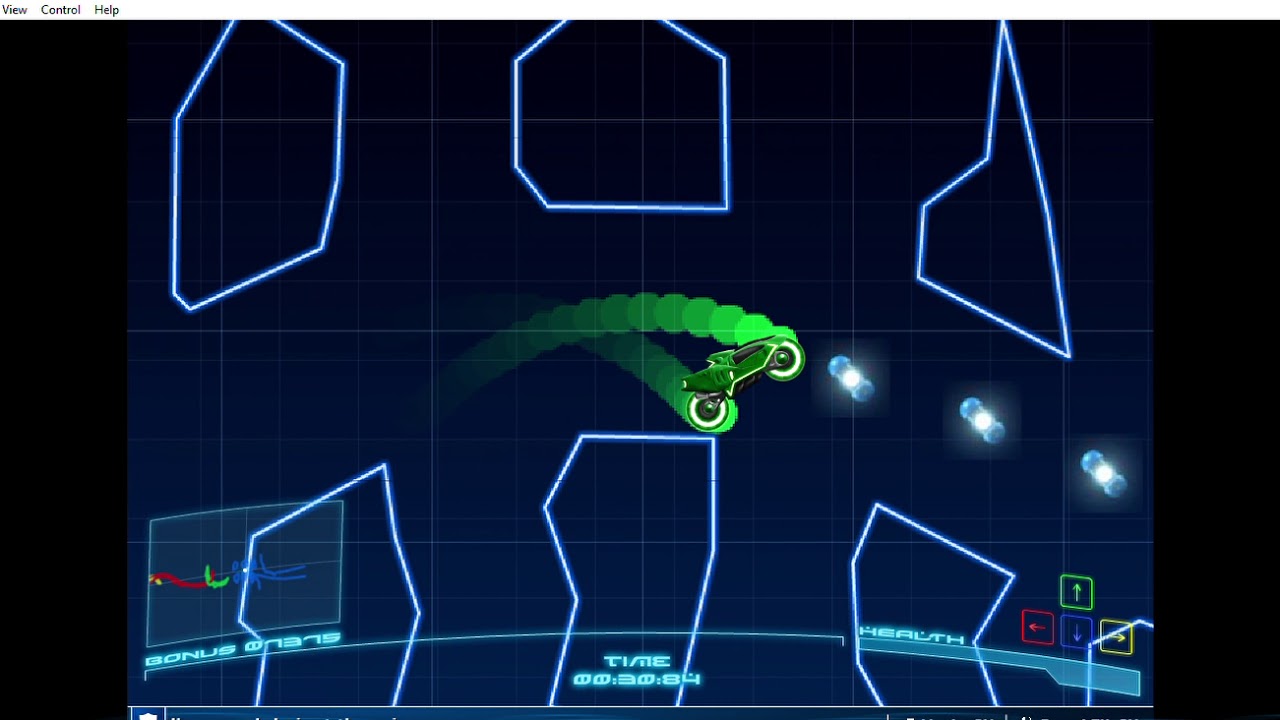 Flash Game - Neon Rider World (Blind)