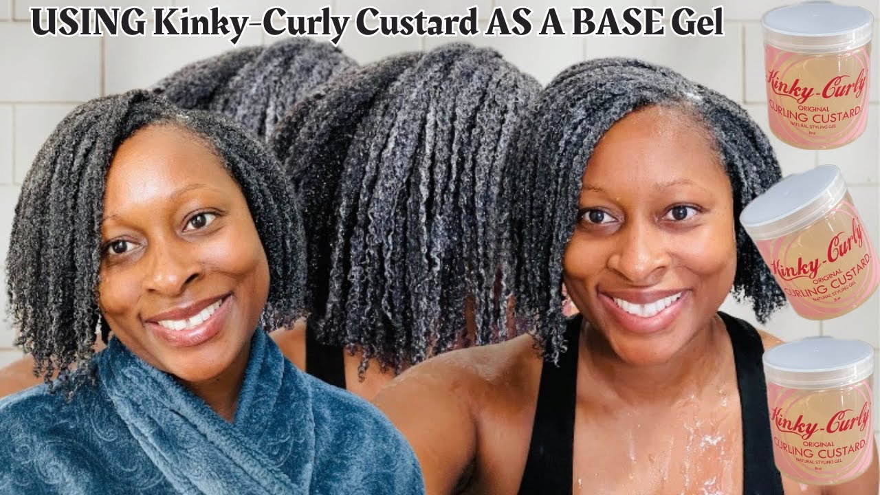 Kinky Curly Custard  Wash and Go✨Staple for 7 days of definition (Botanical Gel)