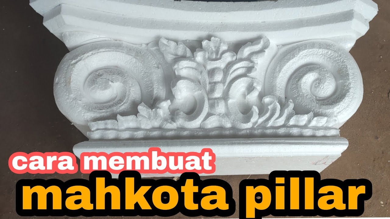 cara membuat mahkota pillar styrofoam...How to make a pillar styrofoam crown#dekorasi #pelaminan