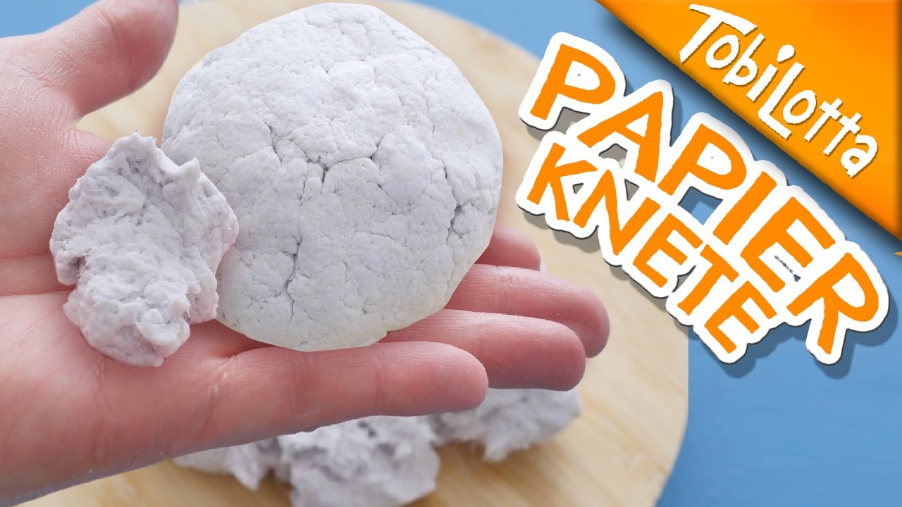Papierknete DIY | Lufttrocknende Modelliermasse selber machen | Kinderkanal Tobilottarium 43 *BASICS