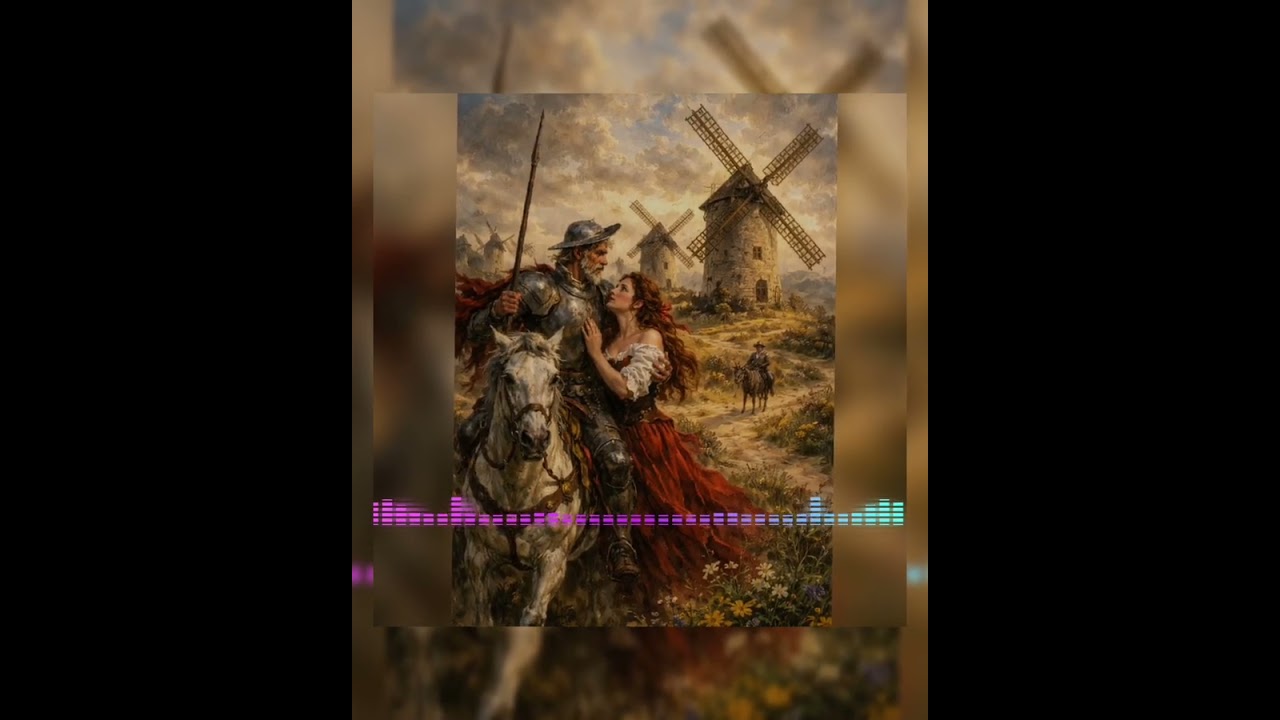 Se llama:locura de quijote, álbum:noche de insomnio, letra hecha por mi cantada por la IA 🎤✍️🌹☘️