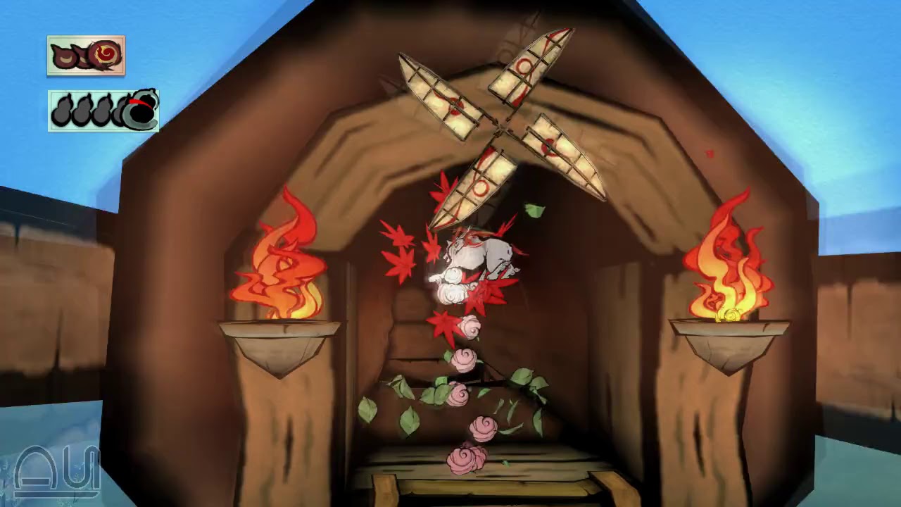 Okami Speedrunning - KT'less Escape from Galestorm Viewing Platform