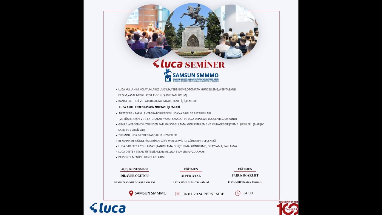 LUCA Eğitim Semineri. 04.01.2024