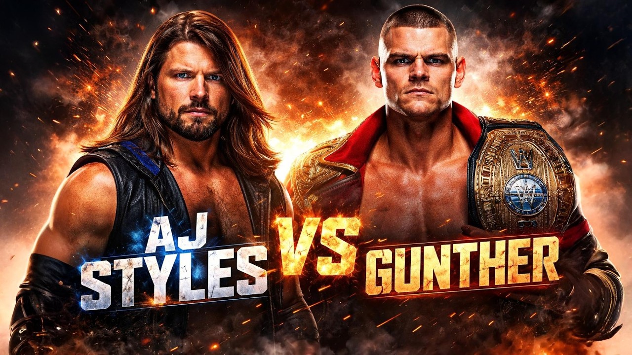 Эй Джей Стайлз против Гюнтера — одиночный матч один на один: WWE 2K25