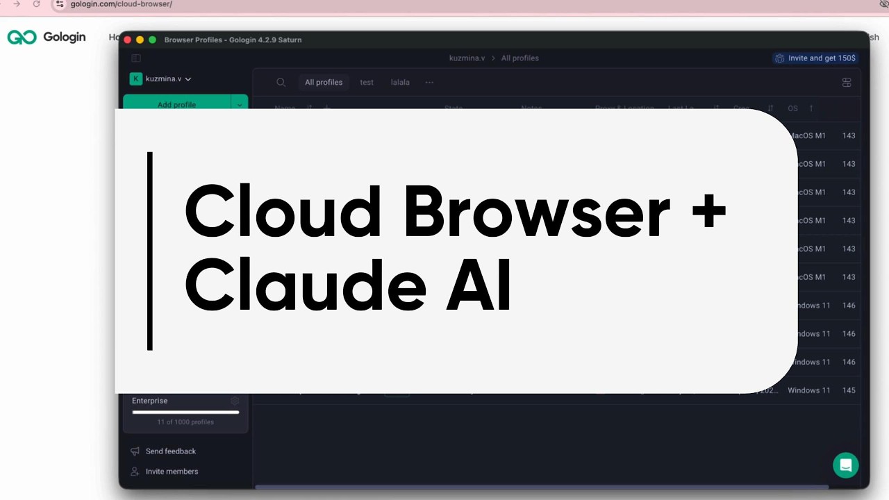 Gologin Cloud Browser + Claude AI (MCP Setup Tutorial)