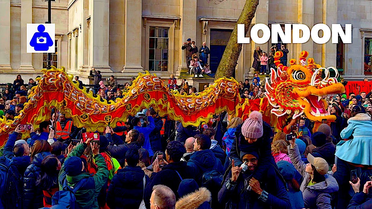 LONDON'S BIGGEST Chinese New Year Parade  | 50+ Teams Dragon Dance (FULL PARADE • 4K HDR)
