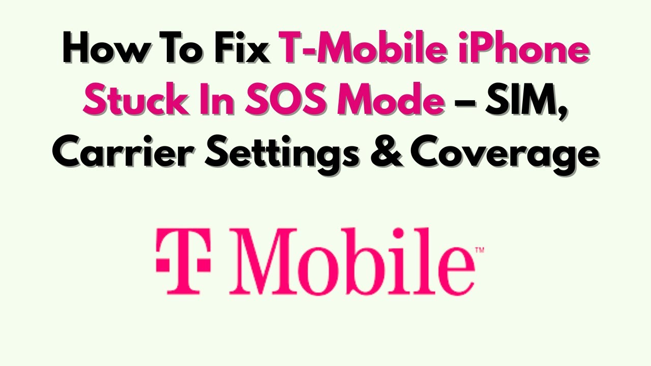 Jak naprawić problem z zablokowanym iPhonem w trybie SOS w sieci T-Mobile &ndash; karta SIM, ustawienia...