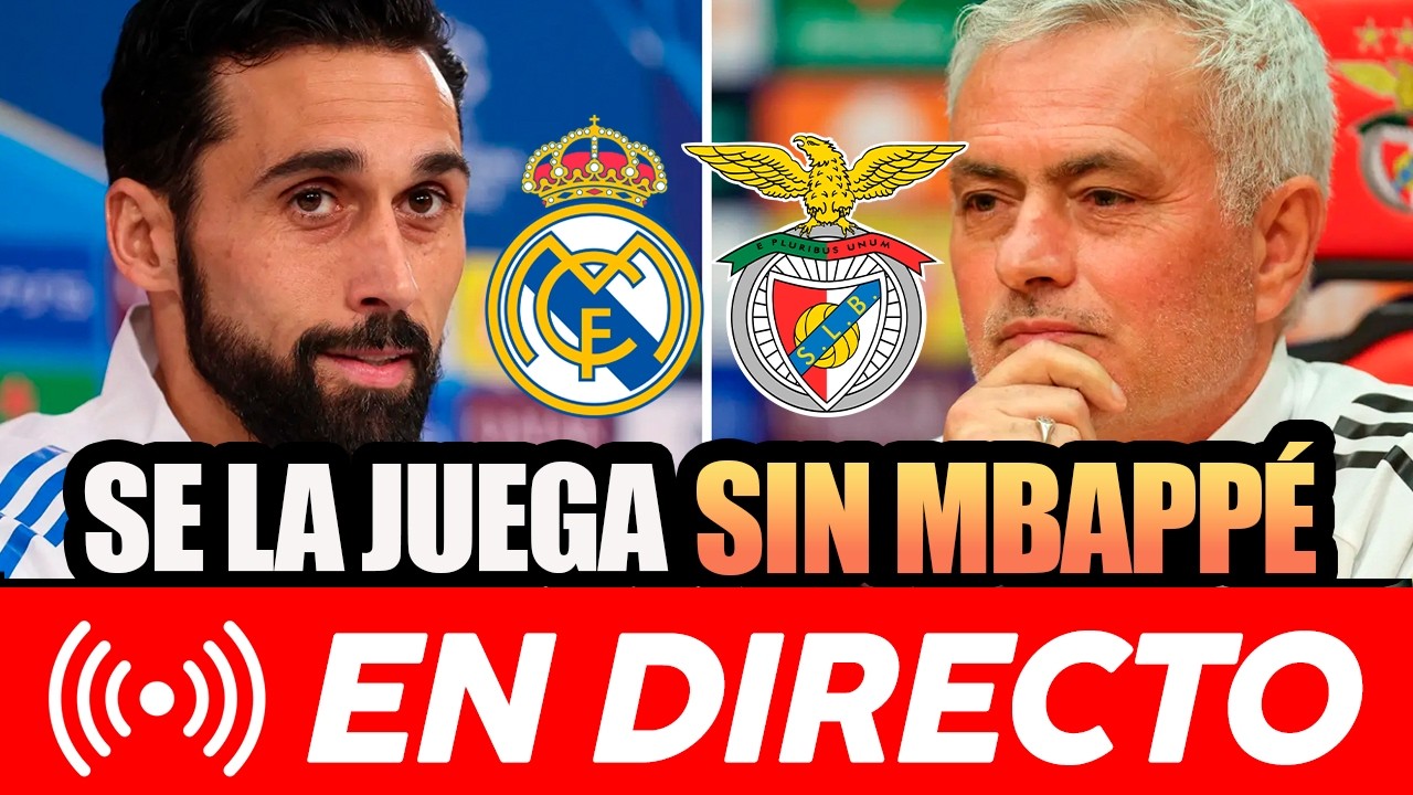 🚨🚨 EL MADRID SE JUEGA MEDIA TEMPORADA ANTE EL BENFICA SIN MBAPPÉ