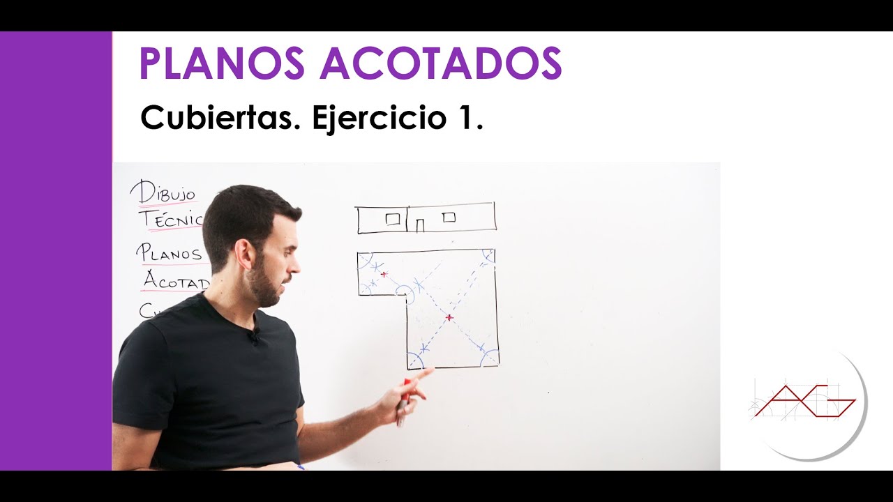 Planos Acotados: Cubiertas. Ejercicio 1.