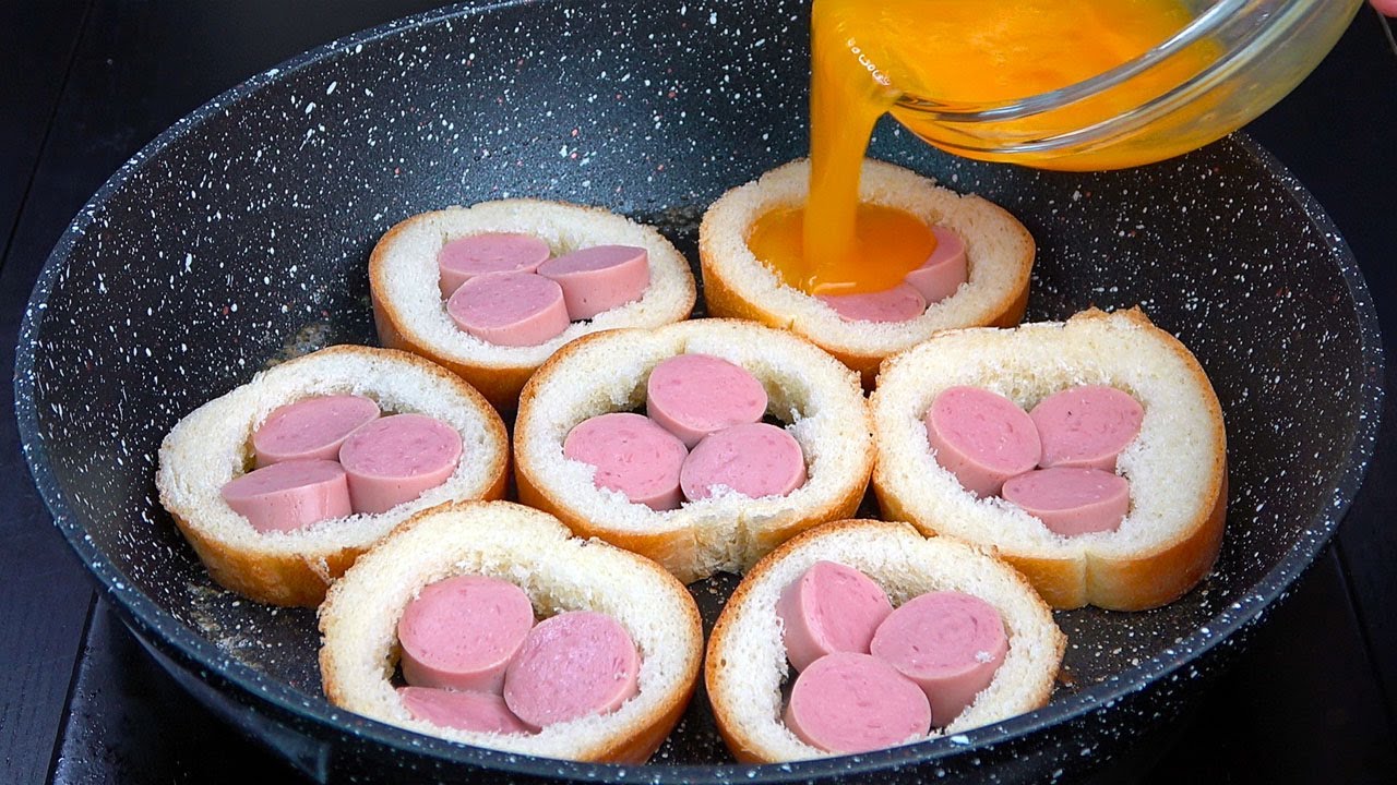 У вас есть яйца и хлеб? Невероятный завтрак! Все хотят еще и еще!