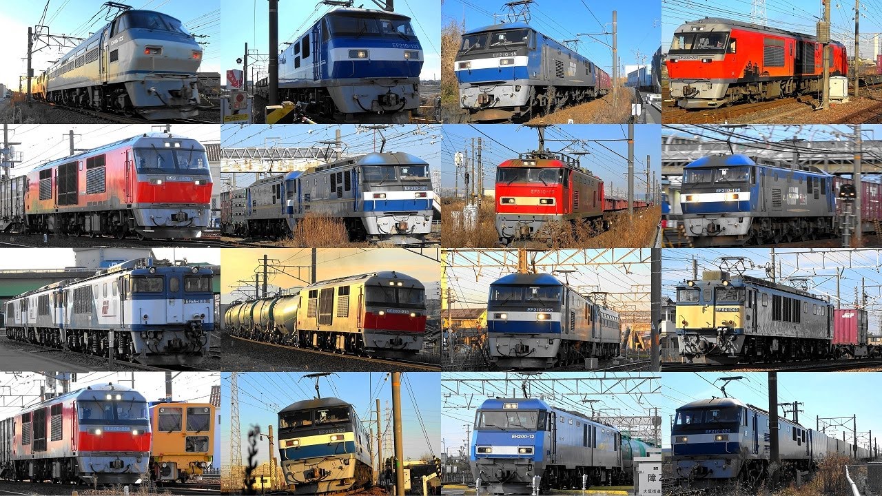 平日の貨物王国‼ 2024,1,30 貨物列車いろいろいっぱい28本 稲沢に鳴り渡る大迫力モーター音とジョイント音‼ 冬晴れの貨物王国を力走する貨物列車たち