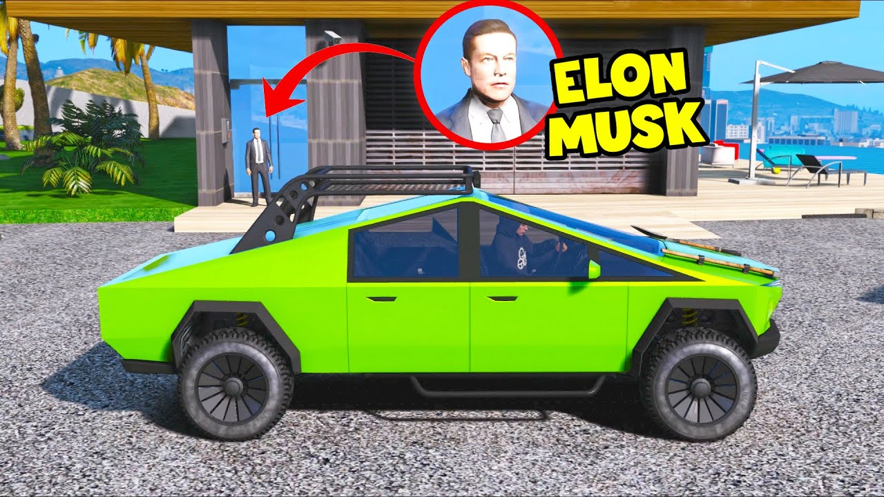 Stealing Elon Musk's PERSONAL CYBERTRUCK!! (GTA 5 Mods)