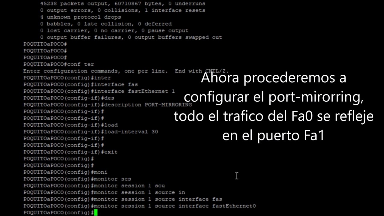 PORT MIRRORING ROUTER CISCO