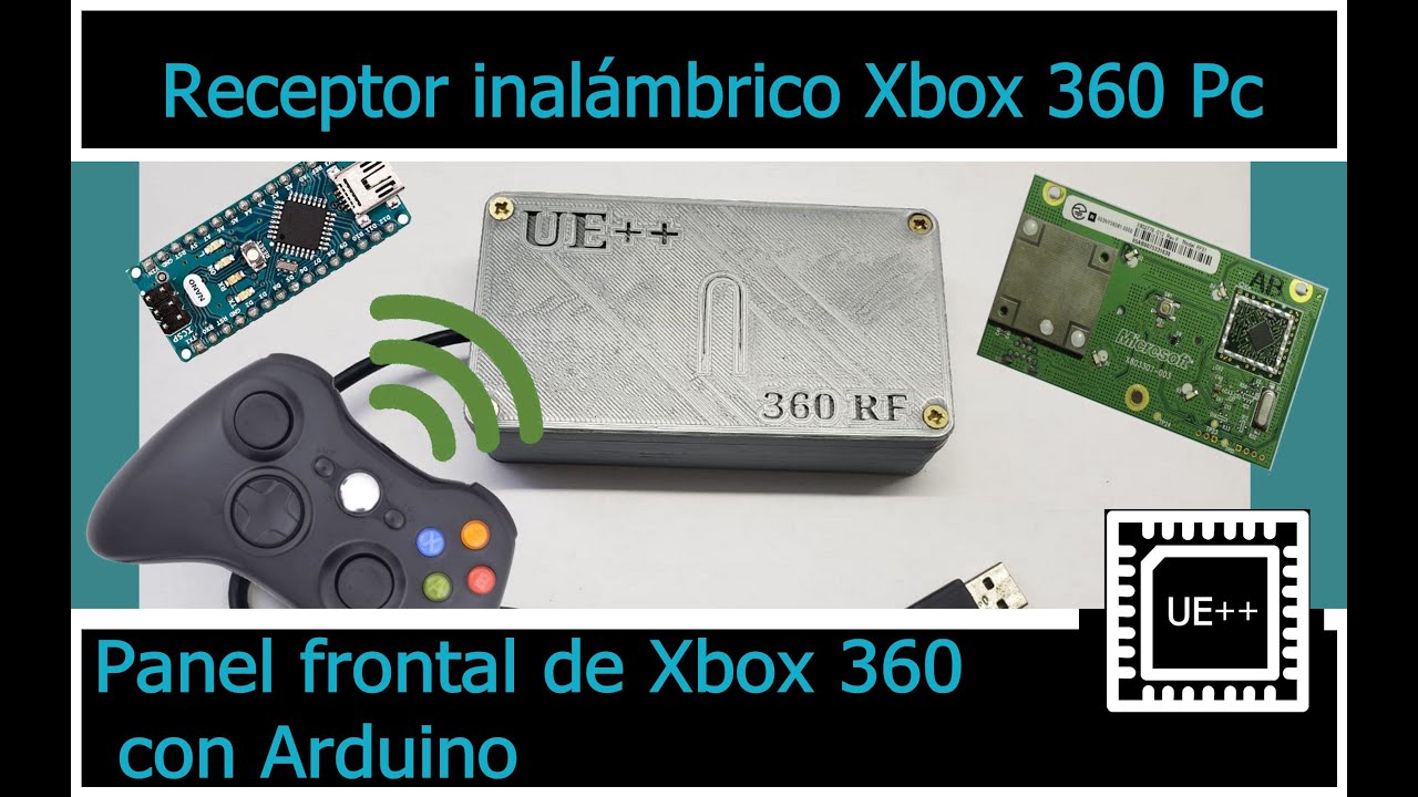 Como hacer un receptor casero de controles de Xbox 360 para Pc - Modulo RF + Arduino