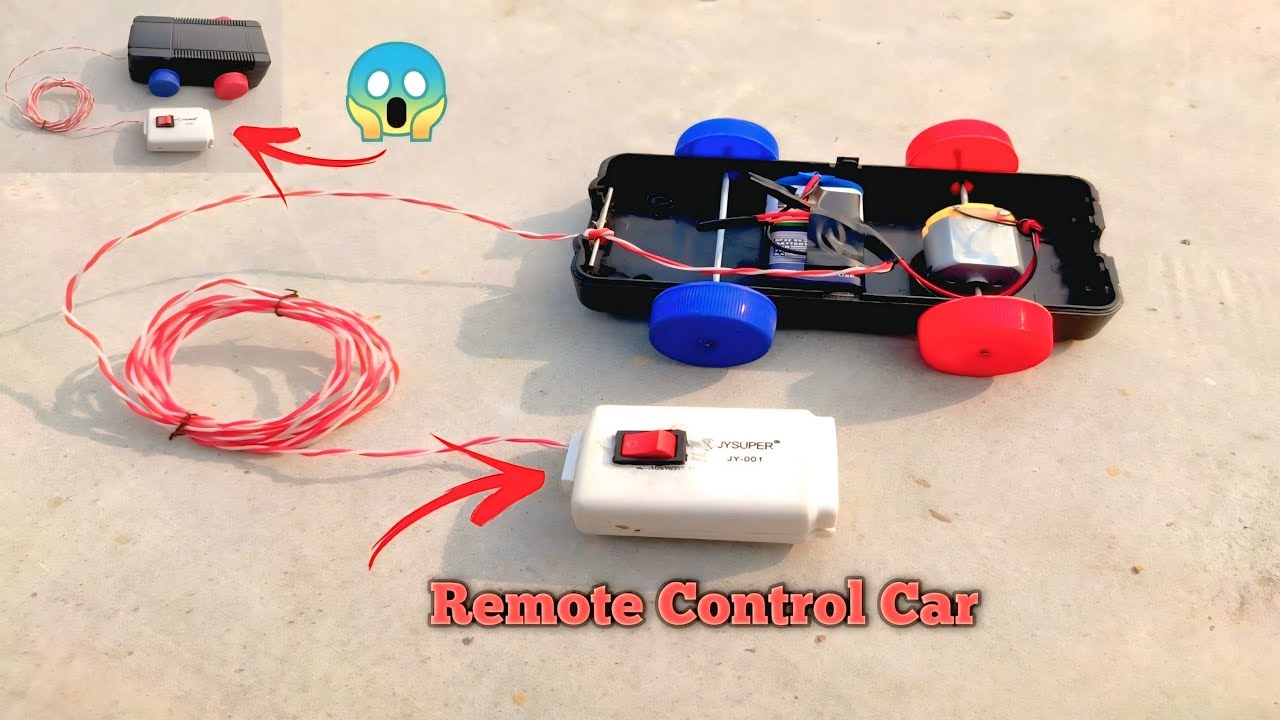 Remote Control Car Kaise Banaye Ghar Par || How To Make A Remote Control Car With Dc Motor 