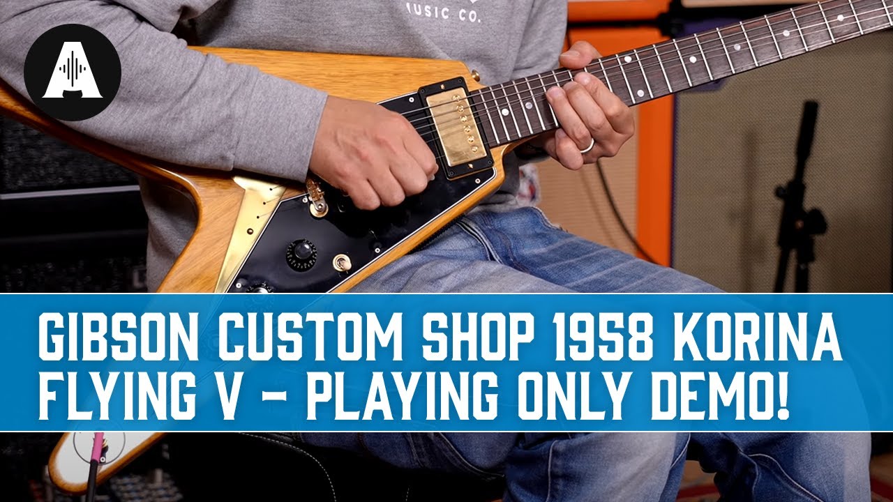 Gibson Custom Shop 1958 Korina Flying V - Playing Only Demo!