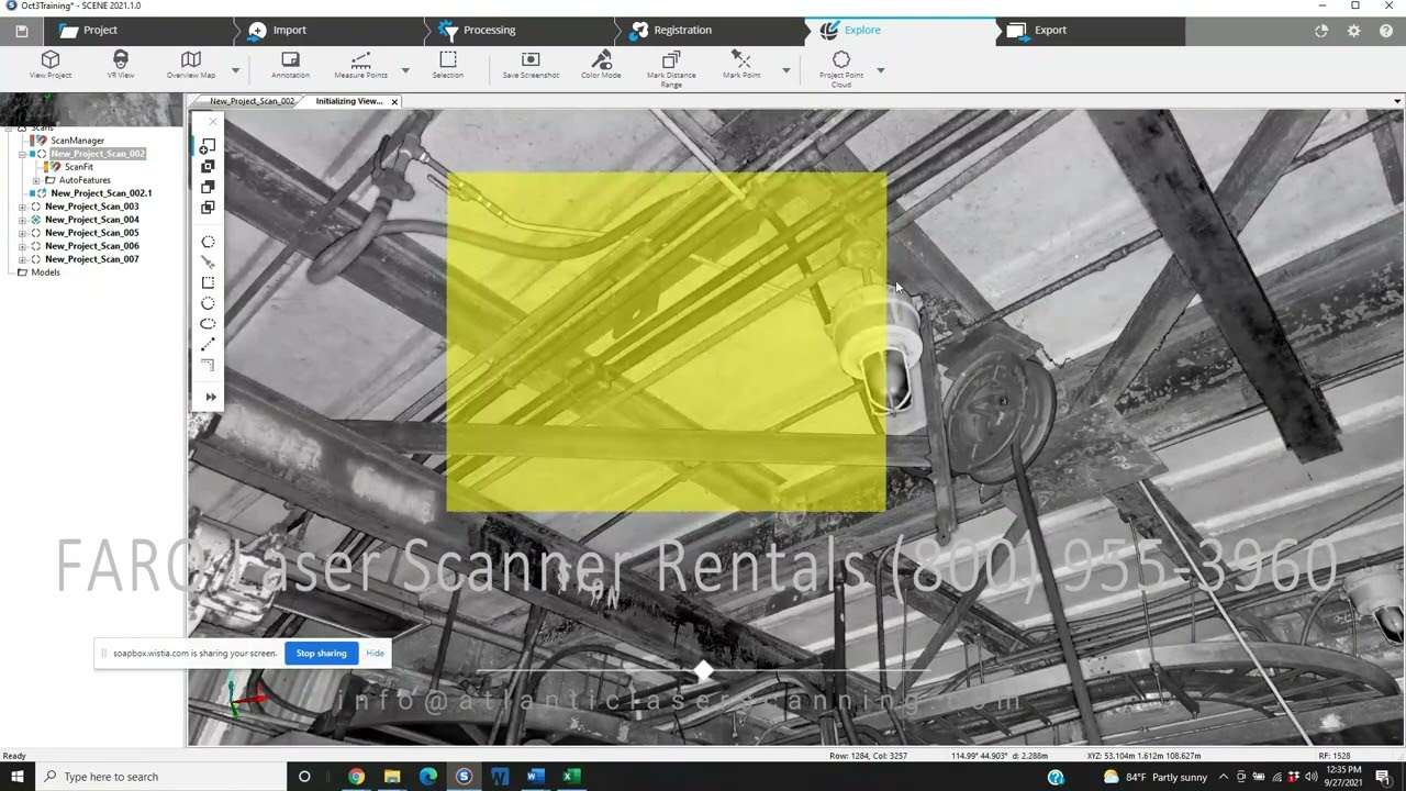 Compressing Scans in FARO SCENE