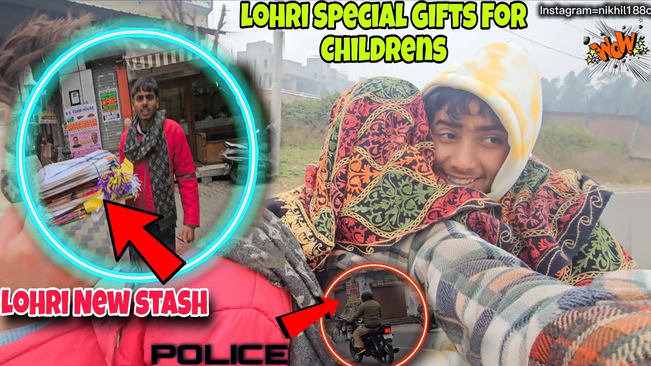 Happy Lohri Guys 😍ll Lohri Special Vlog 😍 Ajj to police se bach gaye 😮‍💨