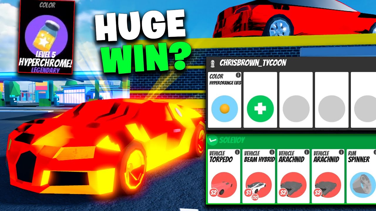 What People OFFER for LEVEL 5 ORANGE HYPERCHROME in Roblox Jailbreak