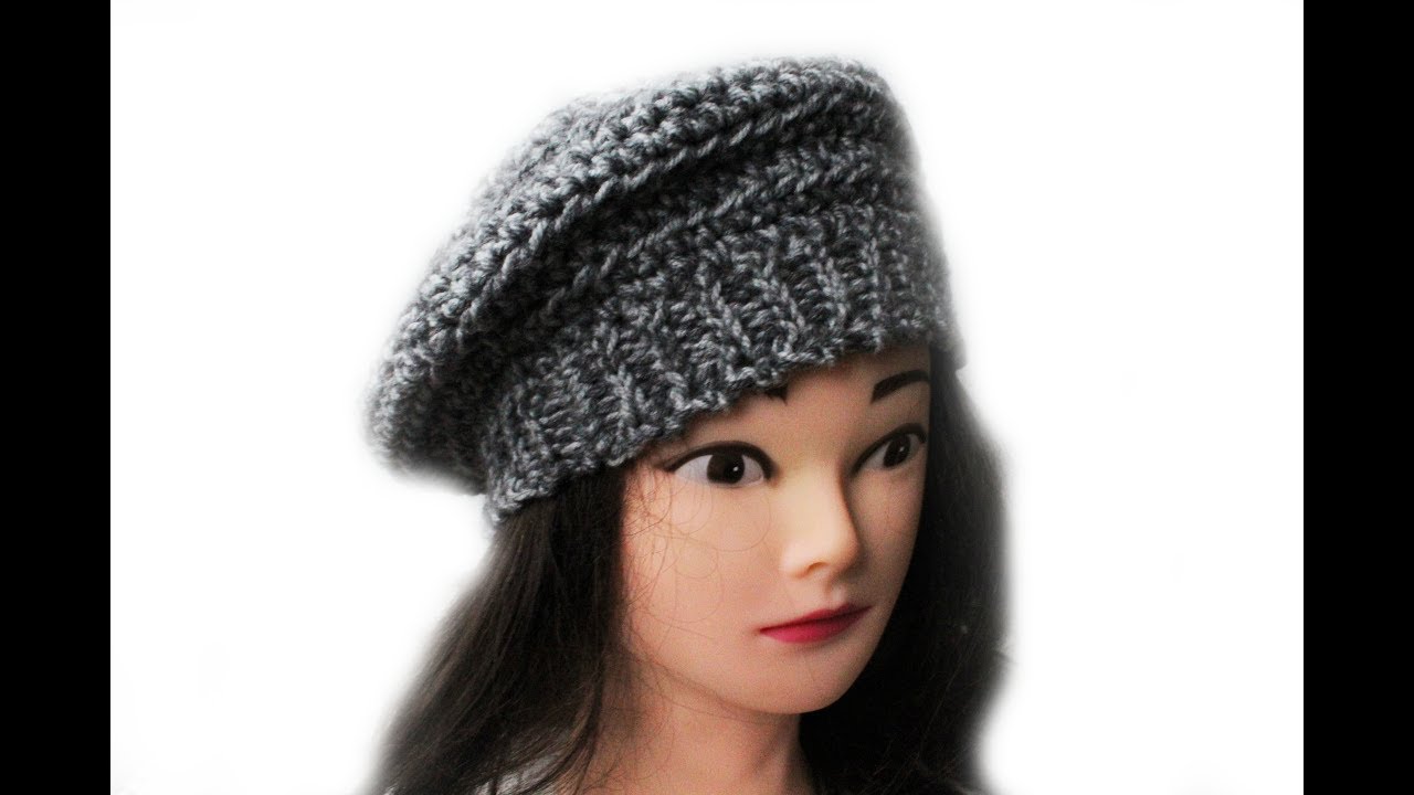 How to crochet Beret hat Easy crochet tutorial
