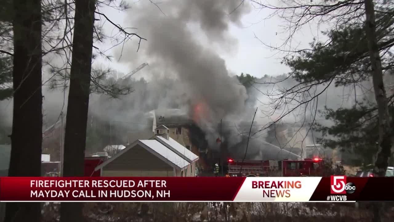 NH firefighter rescued after mayday call