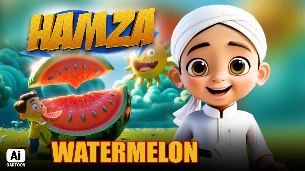 Tarbooz Ke Fayde | Hamza AI Cartoon Series | Kids Madani Channel
