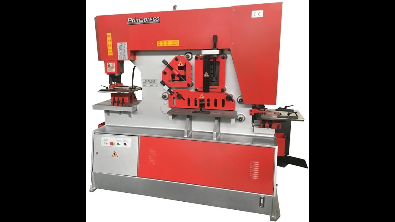 90ton hydraulic Iron worker machine , angle iron cutting machine , steel bar cutting machine