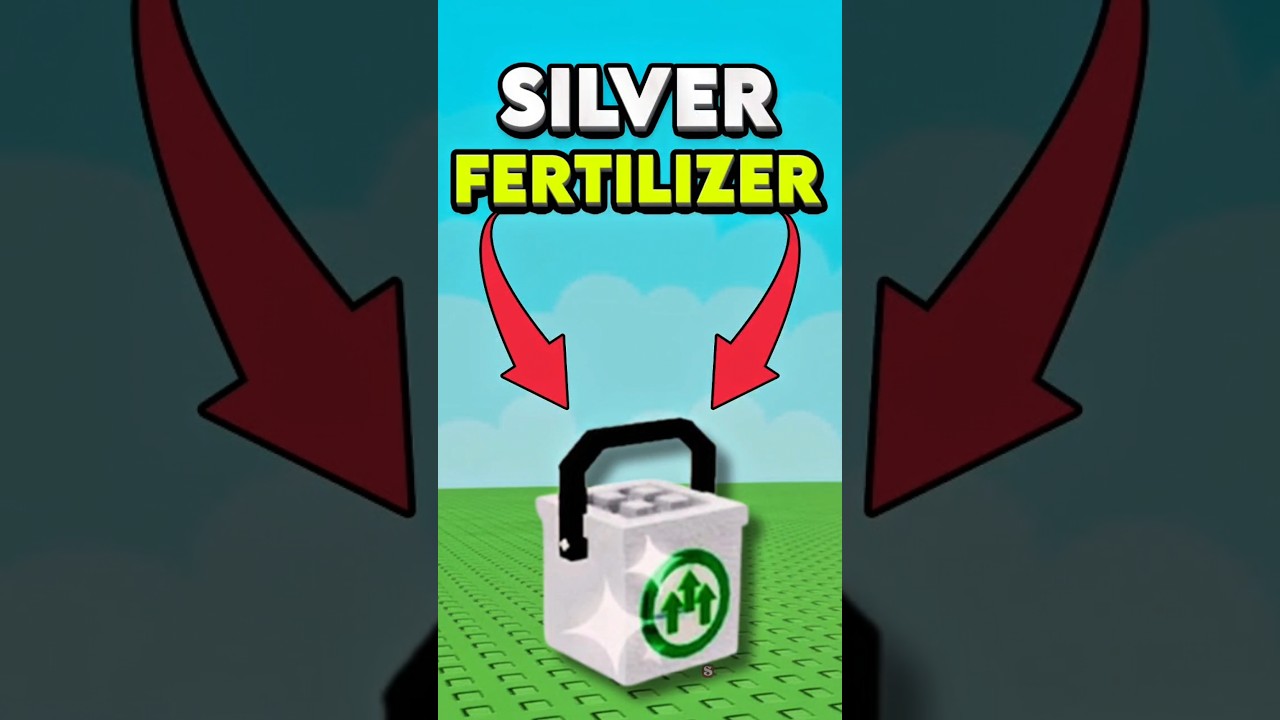 Silver Fertilizer in Grow a Garden #roblox #growagarden