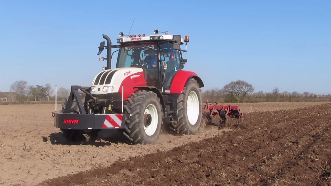 Cultivating | Steyr 6140 Profi | Kongskilde | Akkerbouwbedrijf R.Gerrits Groeningen