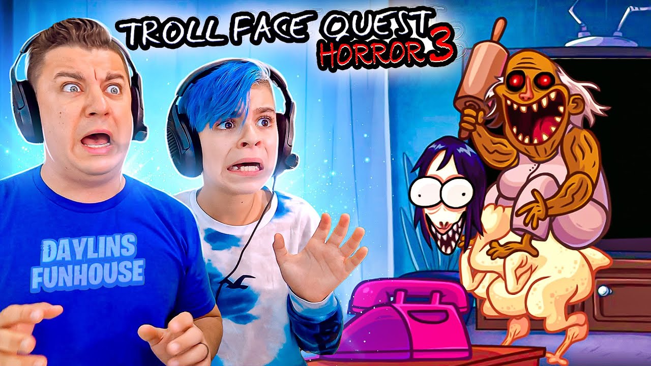 БАБУШКА в квесте TROLL FACE HORROR 3 и ОНА СТРАШНАЯ!