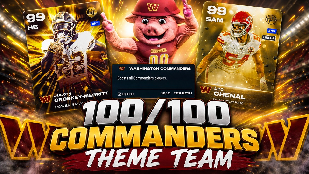 Я собрал команду из 100 лучших командиров в Madden 26 Ultimate Team!