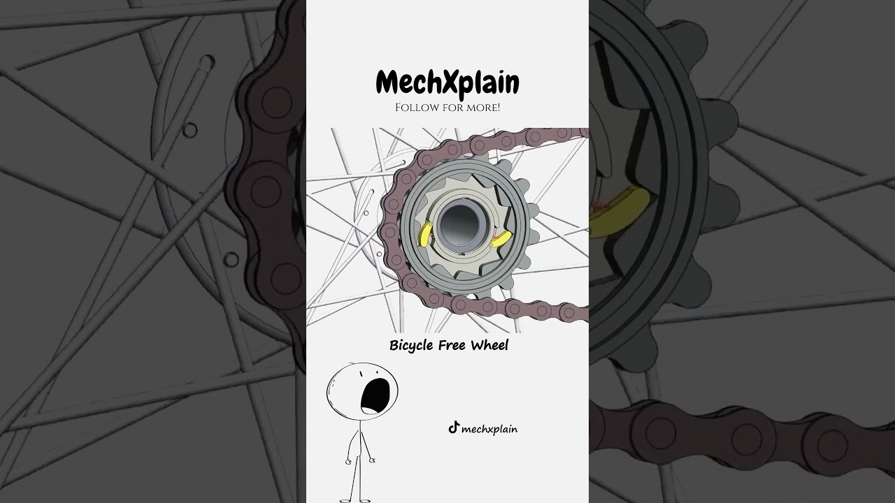 How Bicycle free wheel works? #explained #3d #how #bicycle