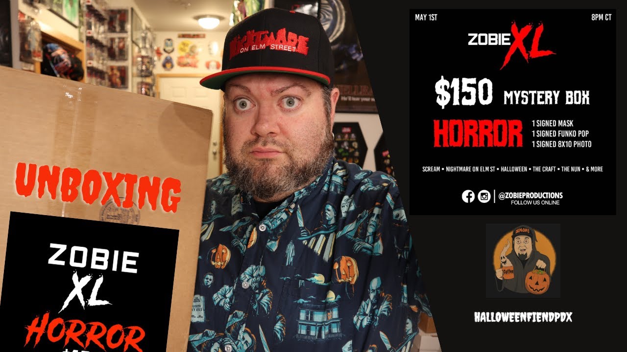 Zobie XL - Horror Autograph Mystery Box - May 2021 Unboxing