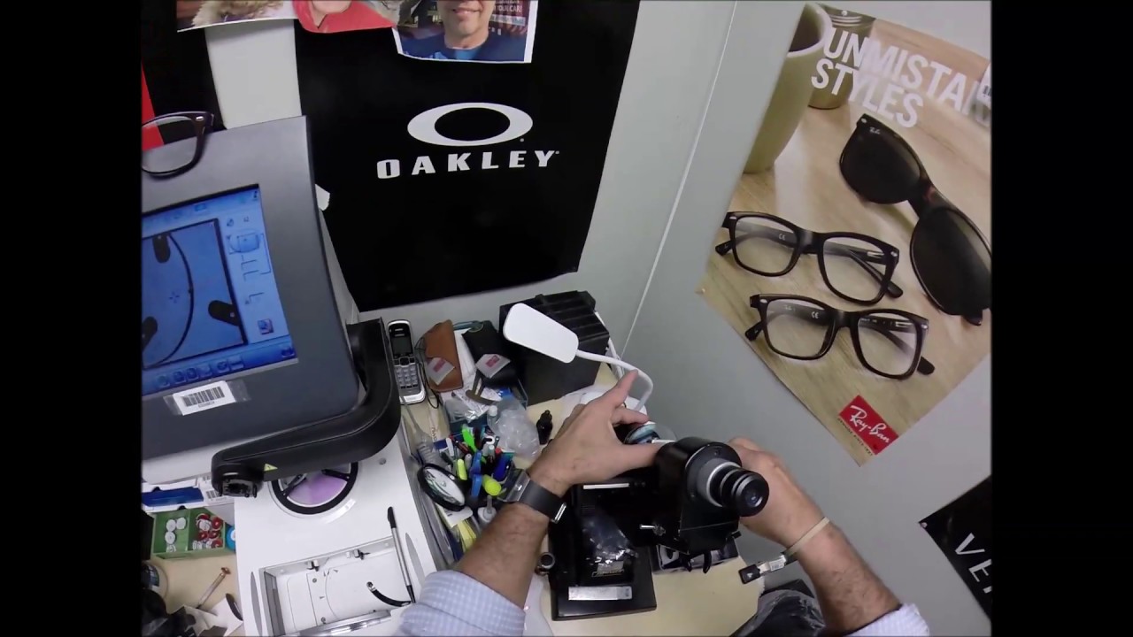 Chris's Oakley 8046 Air Drop with Rx Transitions 7 Sapphire Blue Lenses w Crizal Avance