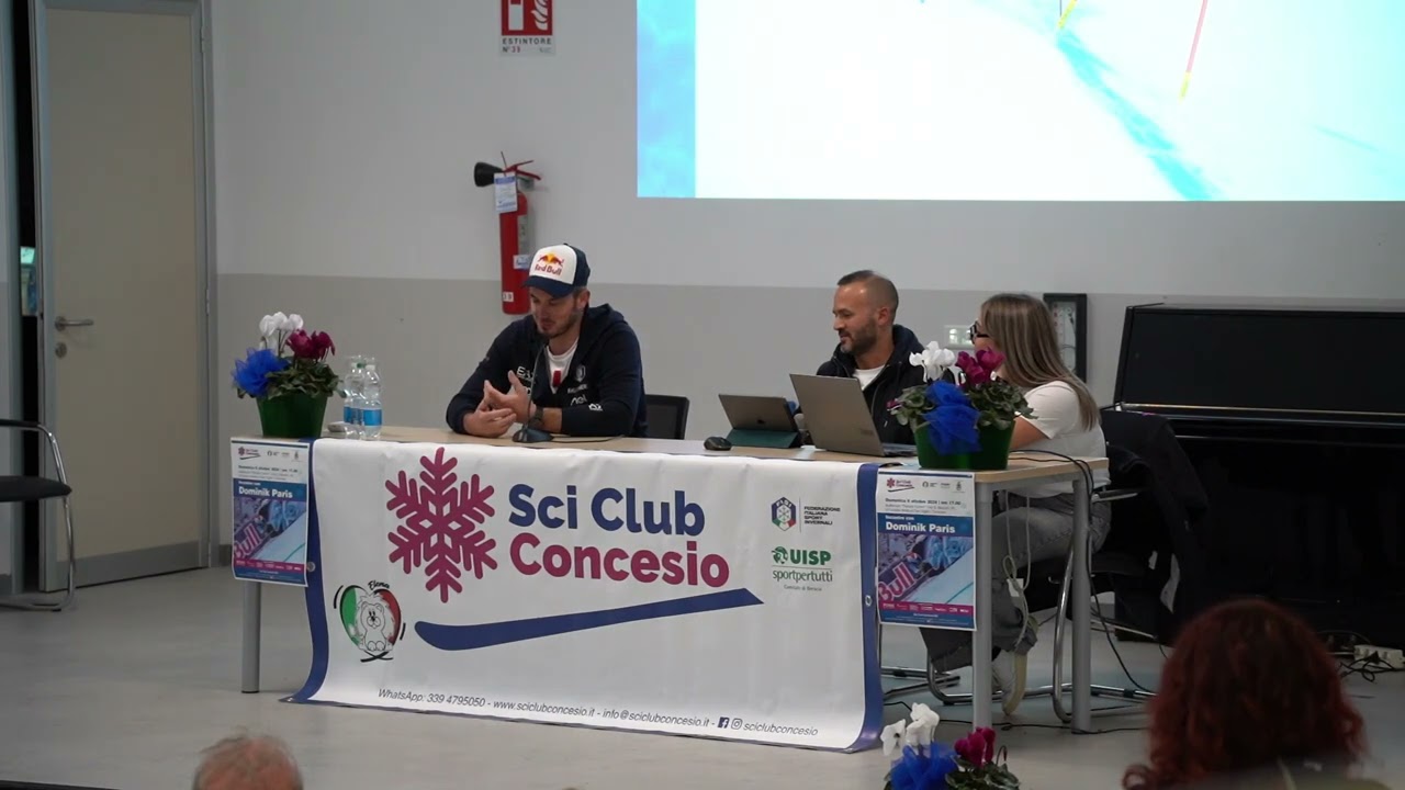 DOMINIK PARIS SI RACCONTA ALLO SCI CLUB CONCESIO - SERVIZIO INTEGRALE