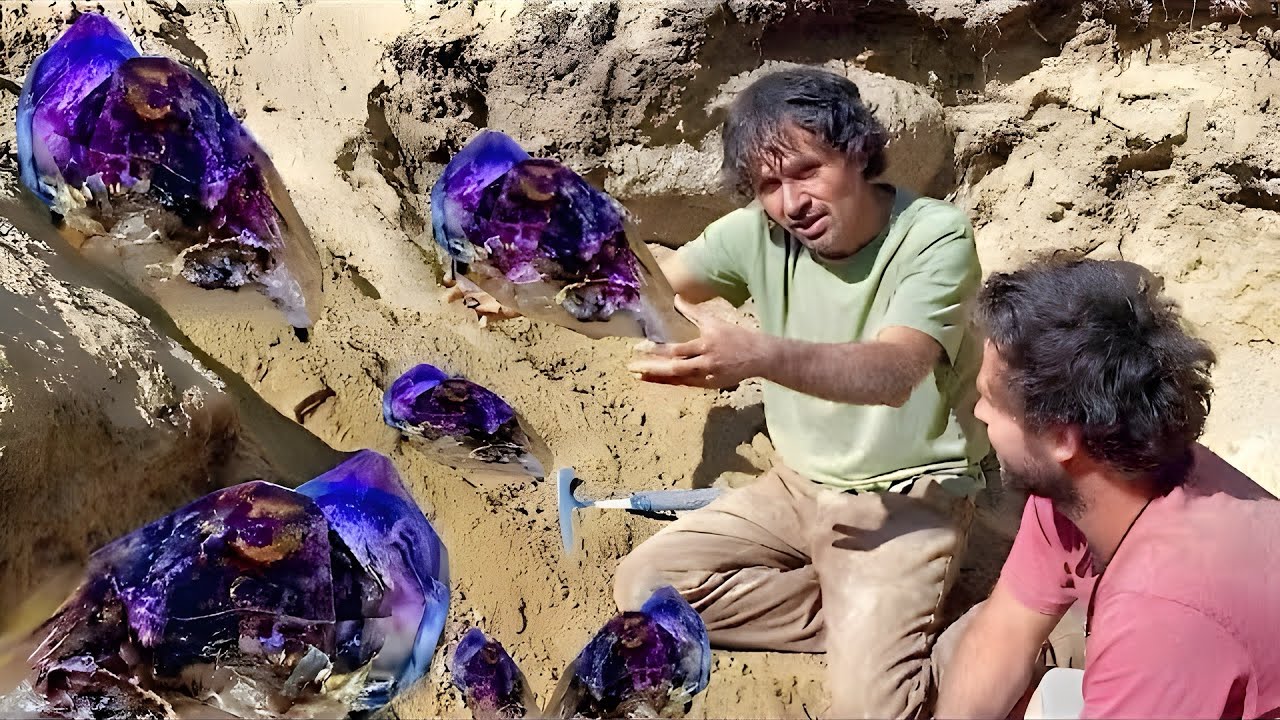 Smoky Amethyst Crystals Found 2 foot UNDERGROUND | Crystal Park Montana