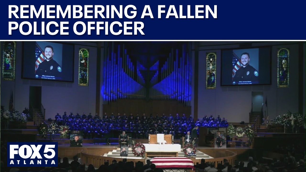 Funeral for Roswell Police Officer Jeremy Labonte | FOX 5 News