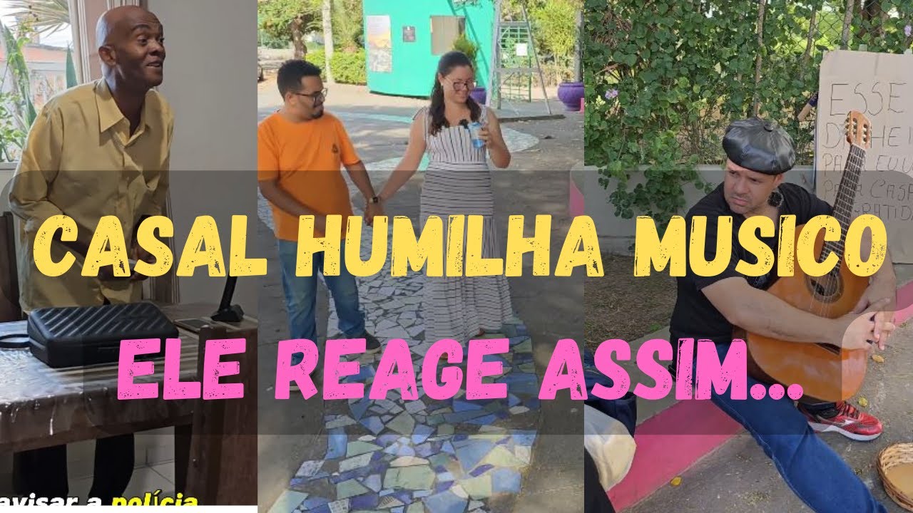 Casal arrogante humilha musico, mas se arrepende, pois ele fez isso